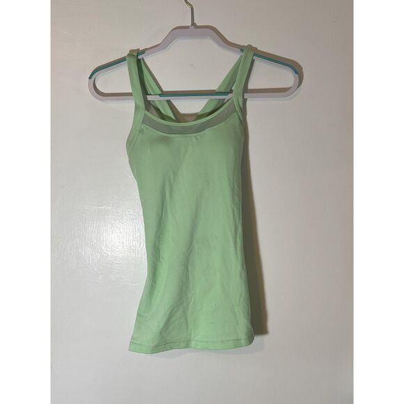 lululemon athletica Tops - Lululemon Rally Your Heart Tank Citra Lime/ Size 6